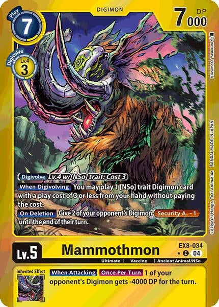 Image for Mammothmon (Limited Foil) - Digimon Card Game