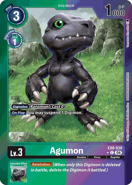 Image for Agumon - EX8-038 (Limited Foil) - Digimon Card Game