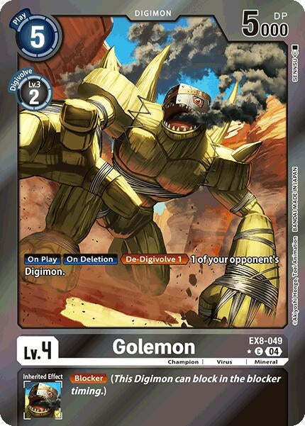 Image for Golemon (Limited Foil) - Digimon Card Game