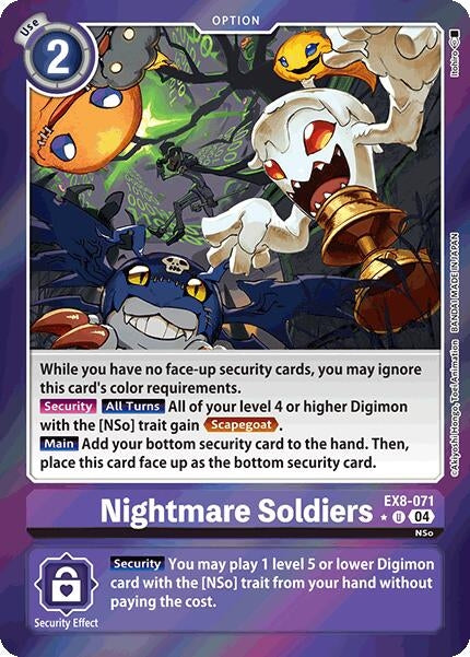 Image for Nightmare Soldiers (Limited Foil) - Digimon Card Game