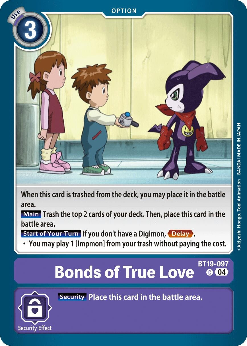 Image for Bonds of True Love - Digimon Card Game