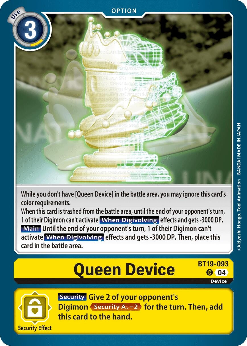 Image for Queen Device - Digimon Card Game