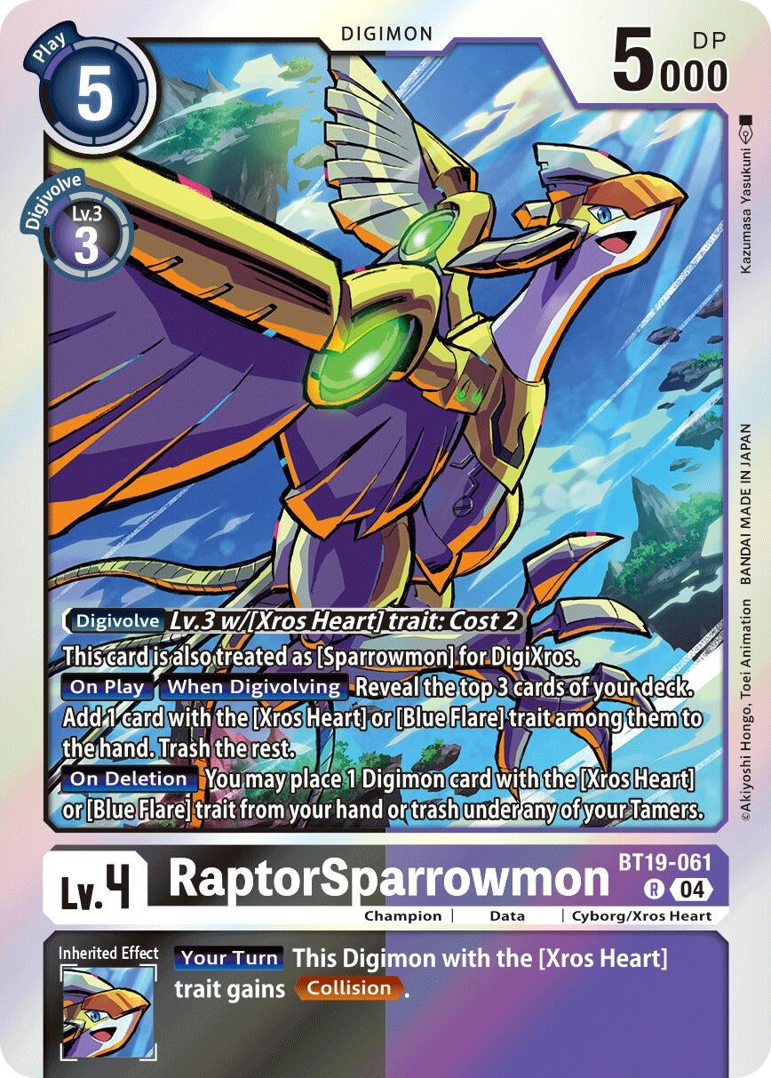 Image for RaptorSparrowmon - Digimon Card Game