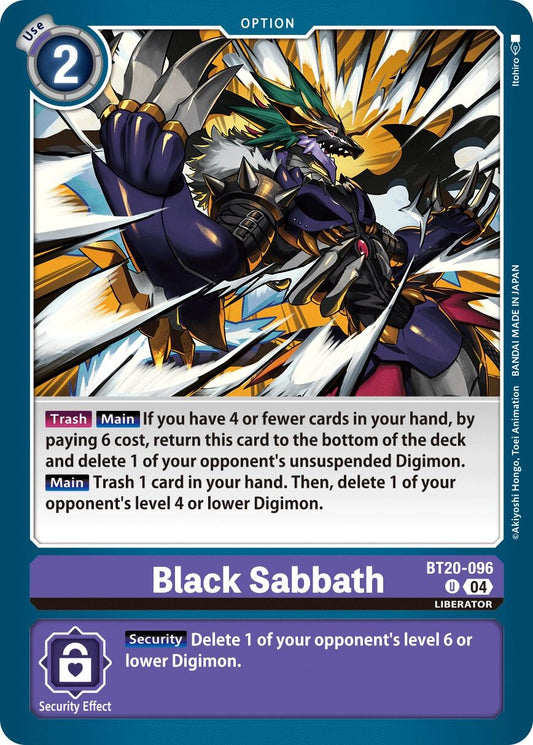 Image for Black Sabbath - Digimon Card Game
