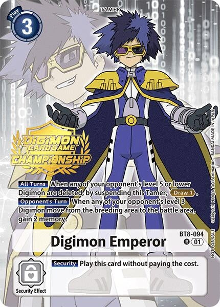 Image for Digimon Emperor (Championship 2024 Gold Stamp Card Set) - Digimon Card Game