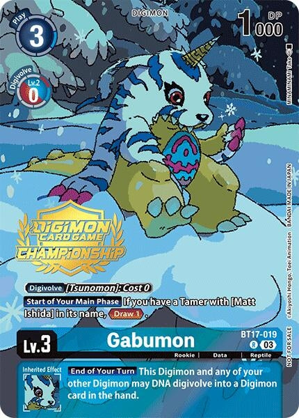 Image for Gabumon (Championship 2024 Tamers Pack) - Digimon Card Game