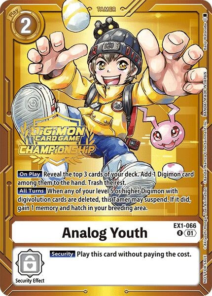 Image for Analog Youth (Championship 2024 Tamers Pack) - Digimon Card Game