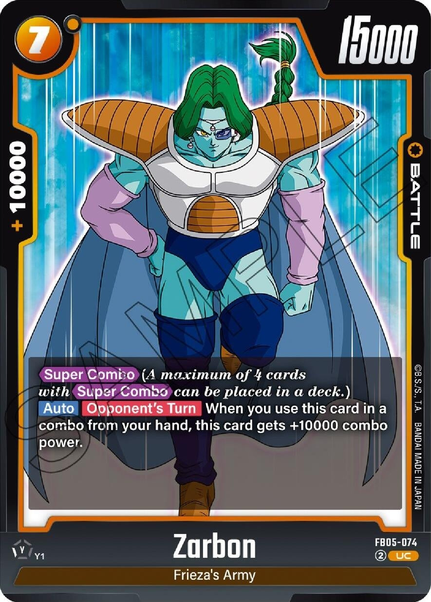 Image for Zarbon - Dragon Ball Super: Fusion World