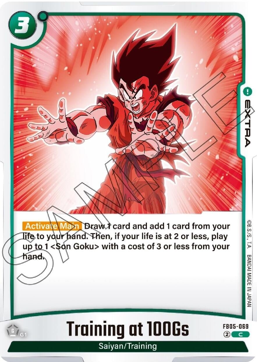Image for Training at 100Gs - Dragon Ball Super: Fusion World