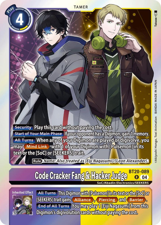 Image for Code Cracker Fang & Hacker Judge - Digimon Card Game