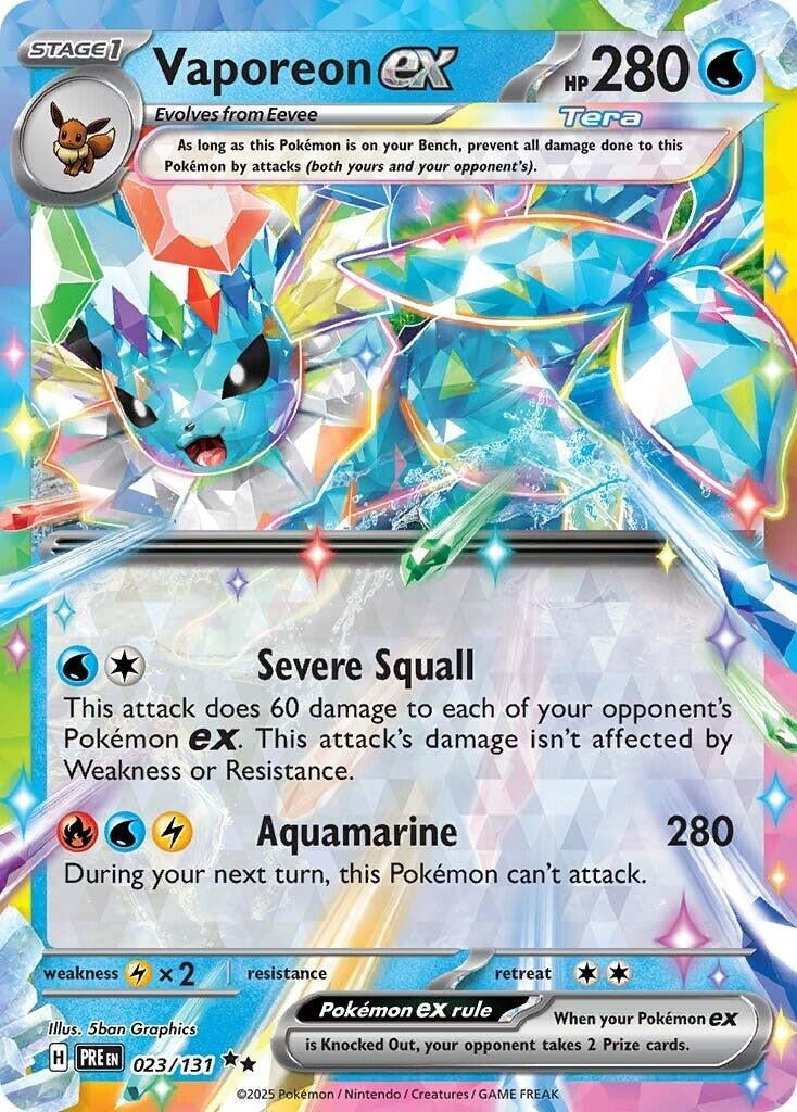 Image for Vaporeon ex - Pokemon