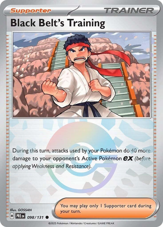 Image for Black Belt's Training - 098/131 (Poke Ball Pattern) - Pokemon