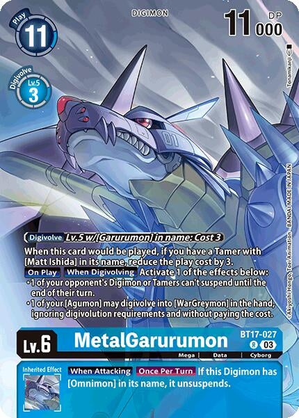 Image for MetalGarurumon (Omnimon Binder Set) - Digimon Card Game