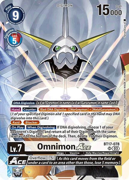Image for Omnimon ACE (Omnimon Binder Set) - Digimon Card Game