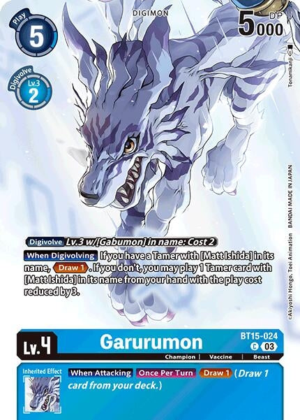 Image for Garurumon (Omnimon Binder Set) - Digimon Card Game
