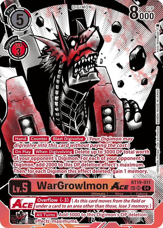 Image for WarGrowlmon ACE (Textured) - Digimon Card Game