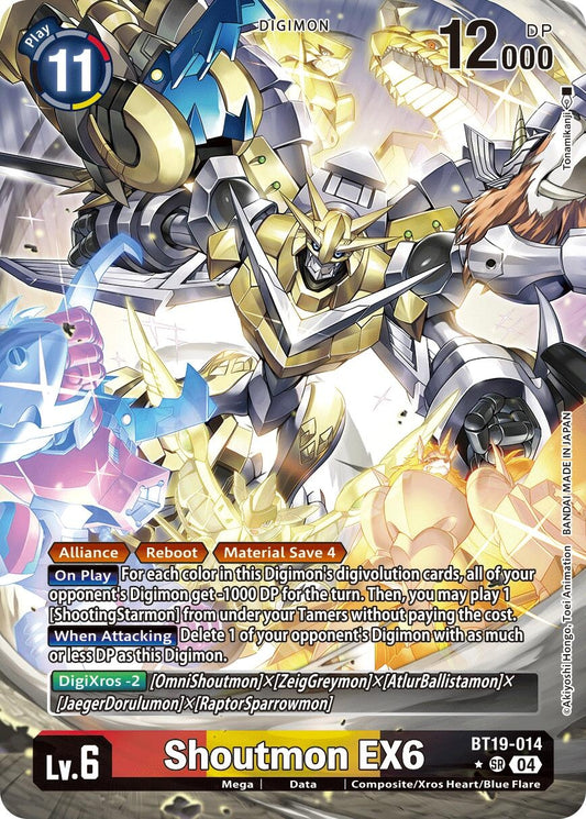 Image for Shoutmon EX6 (Alternate Art) - Digimon Card Game