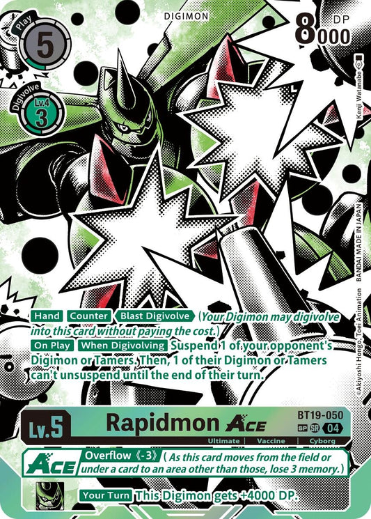 Image for Rapidmon ACE (Textured) - Digimon Card Game