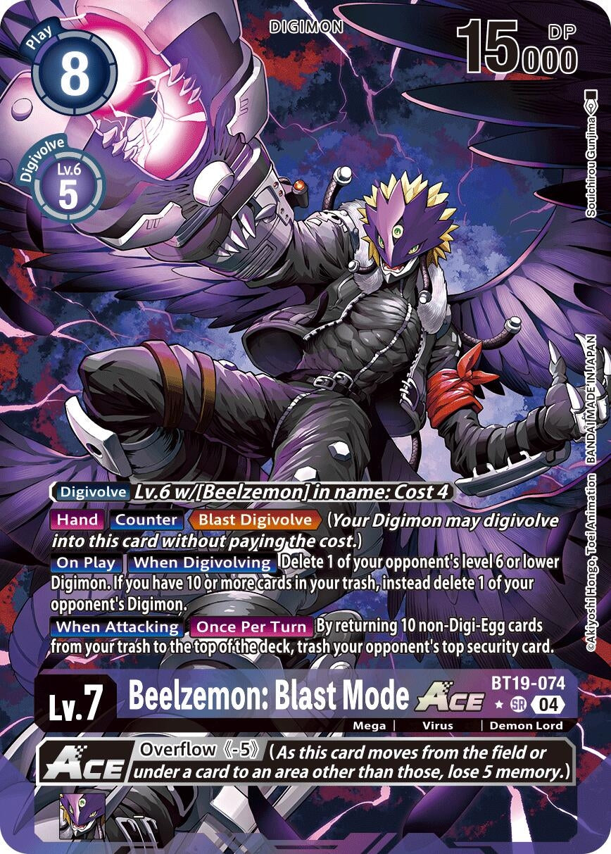 Image for Beelzemon: Blast Mode ACE (Alternate Art) - Digimon Card Game
