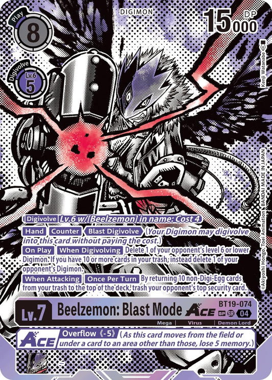 Image for Beelzemon: Blast Mode ACE (Textured) - Digimon Card Game
