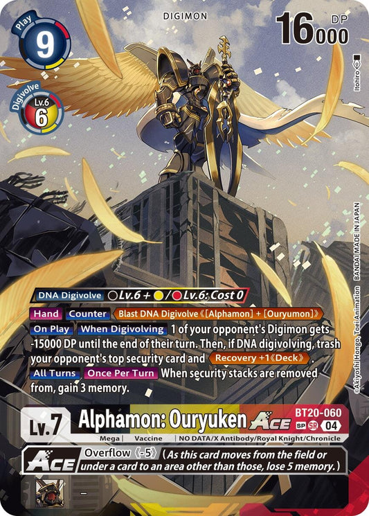 Image for Alphamon: Ouryuken ACE (Textured) - Digimon Card Game