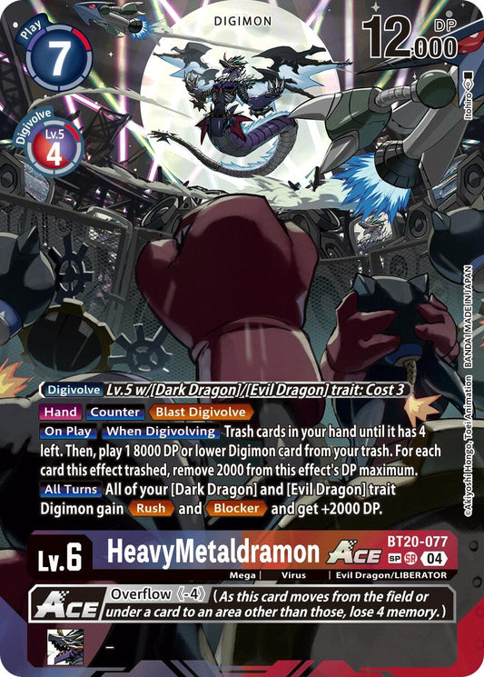 Image for HeavyMetaldramon ACE (Textured) - Digimon Card Game