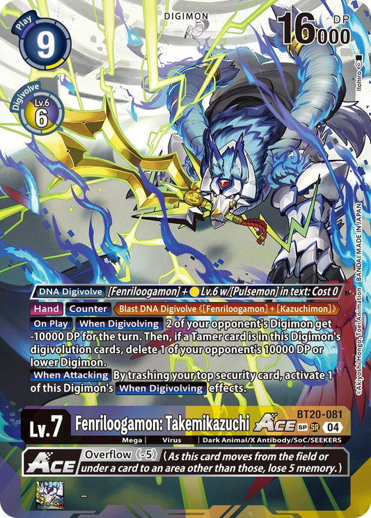 Image for Fenriloogamon: Takemikazuchi ACE (Textured) - Digimon Card Game