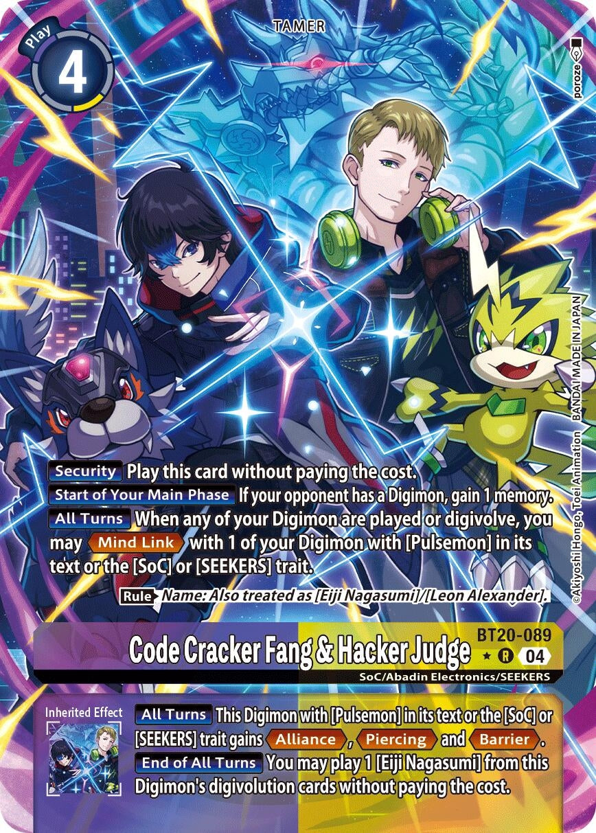 Image for Code Cracker Fang & Hacker Judge (Alternate Art) - Digimon Card Game