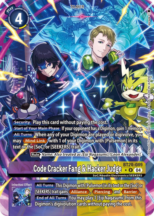 Image for Code Cracker Fang & Hacker Judge (Alternate Art) - Digimon Card Game