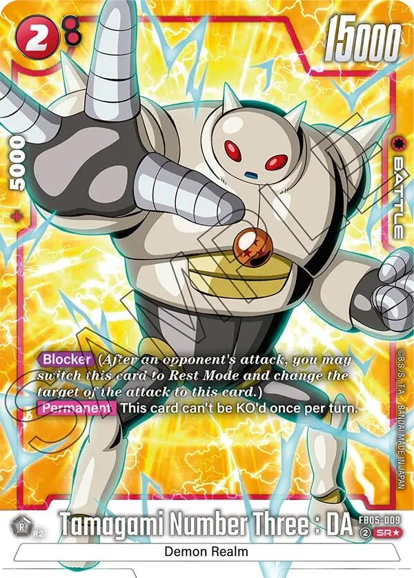 Image for Tamagami Number Three : DA (Alternate Art) - Dragon Ball Super: Fusion World
