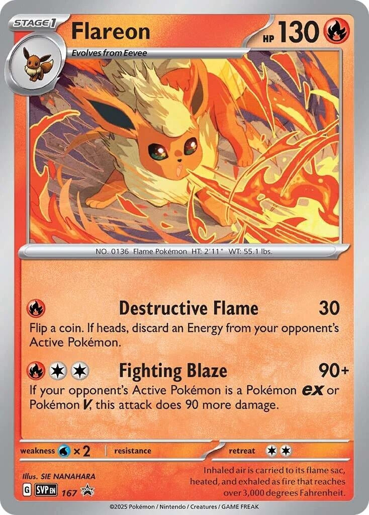 Image for Flareon - 167 (Cosmos Holo) - Pokemon