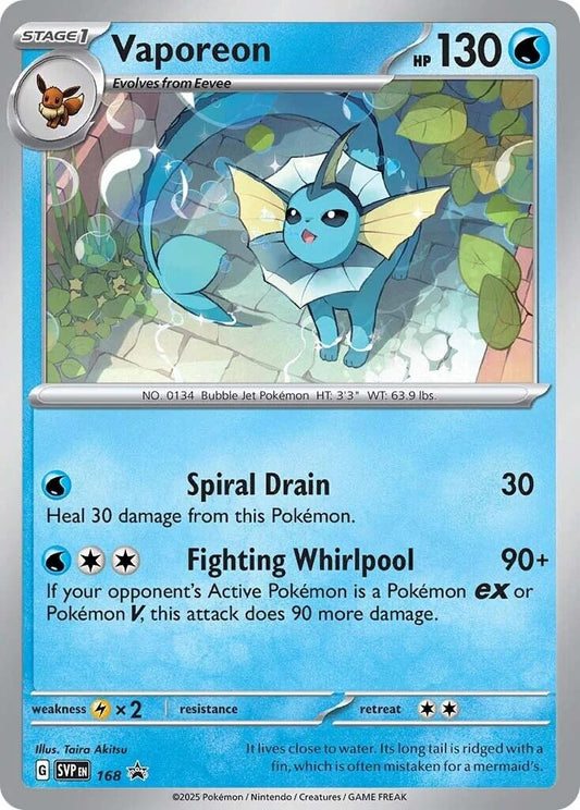 Image for Vaporeon - 168 (Cosmos Holo) - Pokemon