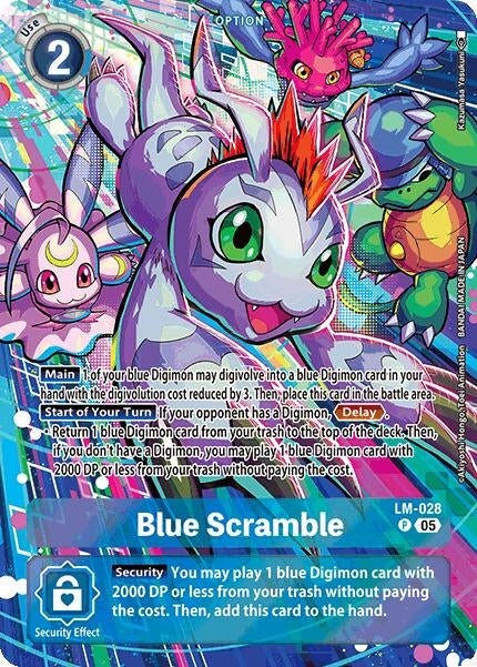 Image for Blue Scramble (Alternate Art) - Digimon Card Game