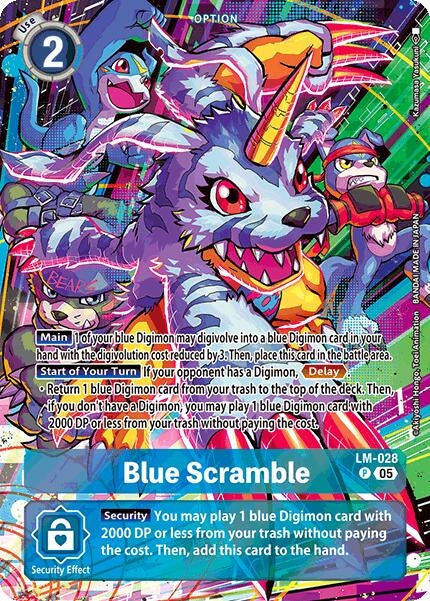 Image for Blue Scramble (Alternate Art) - Digimon Card Game