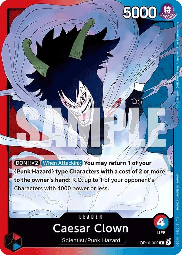 Image for Caesar Clown (002) - One Piece Card Game