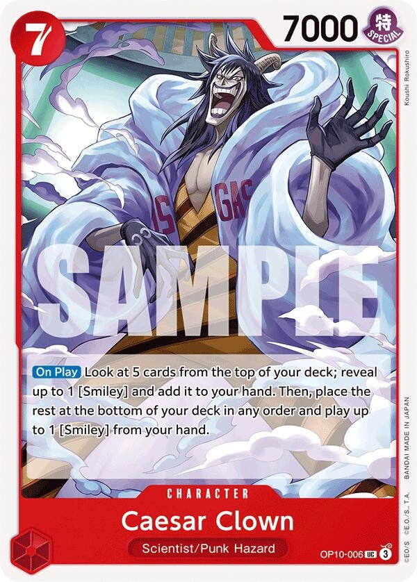 Image for Caesar Clown (006) - One Piece Card Game