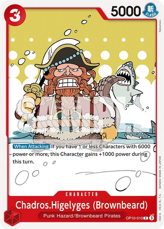 Image for Chadros.Higelyges (Brownbeard) - One Piece Card Game