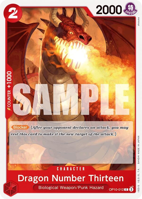Image for Dragon Number Thirteen - One Piece Card Game