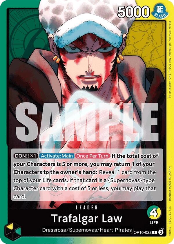 Image for Trafalgar Law (022) - One Piece Card Game