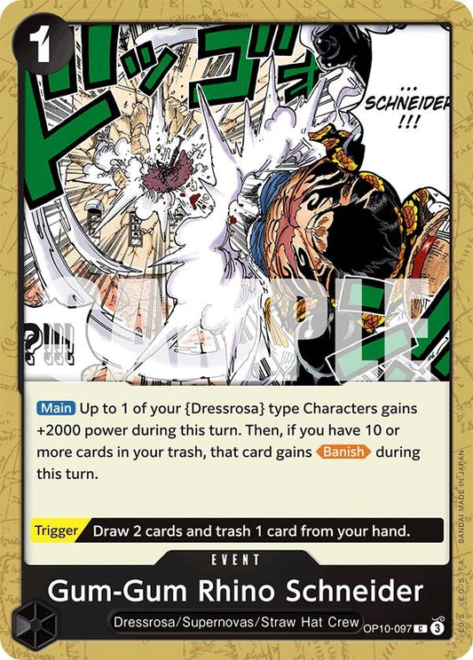Image for Gum-Gum Rhino Schneider - One Piece Card Game