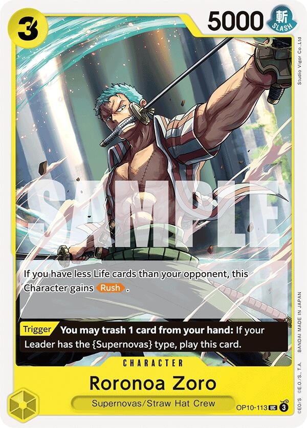 Image for Roronoa Zoro (113) - One Piece Card Game