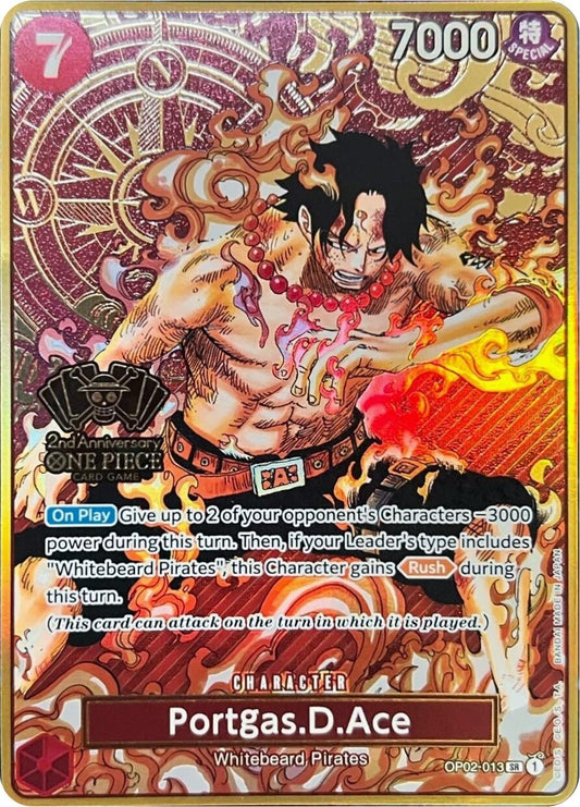 Image for Portgas.D.Ace (One Piece Japanese Version 2nd Anniversary Set) - One Piece Card Game