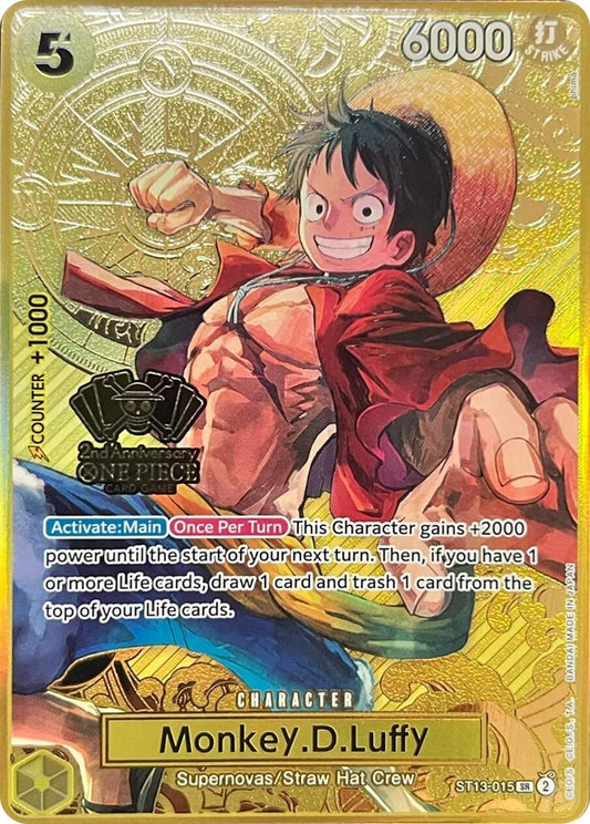Image for Monkey.D.Luffy (One Piece Japanese Version 2nd Anniversary Set) - One Piece Card Game