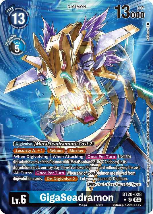 Image for GigaSeadramon (Alternate Art) - Digimon Card Game