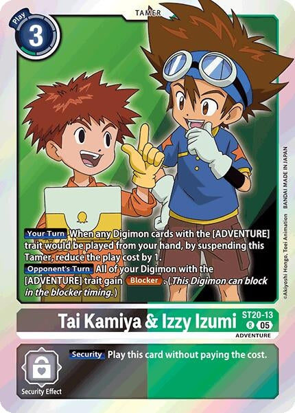 Image for Tai Kamiya & Izzy Izumi - Digimon Card Game