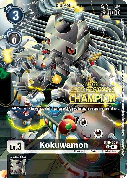 Image for Kokuwamon (2025 Regionals Champion) - Digimon Card Game
