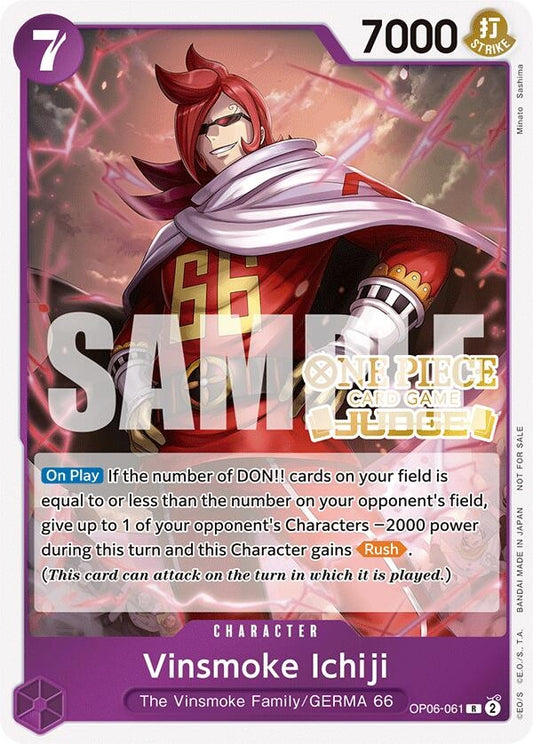 Image for Vinsmoke Ichiji (Judge Pack Vol. 5) - One Piece Card Game