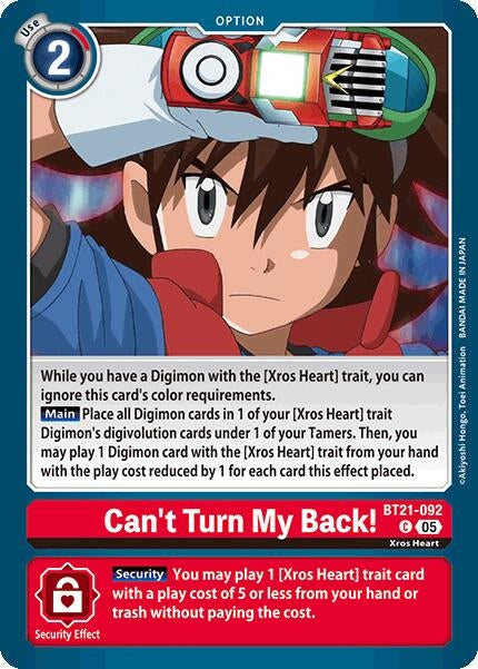 Image for Can't Turn My Back! - Digimon Card Game