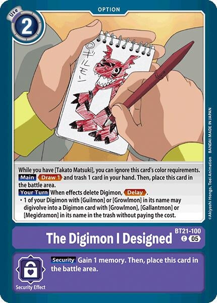 Image for The Digimon I Designed - Digimon Card Game