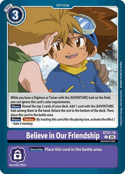 Image for Believe in Our Friendship - Digimon Card Game